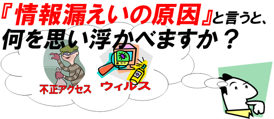 『情報漏えいの原因』と言うと、何を思い浮かべますか？